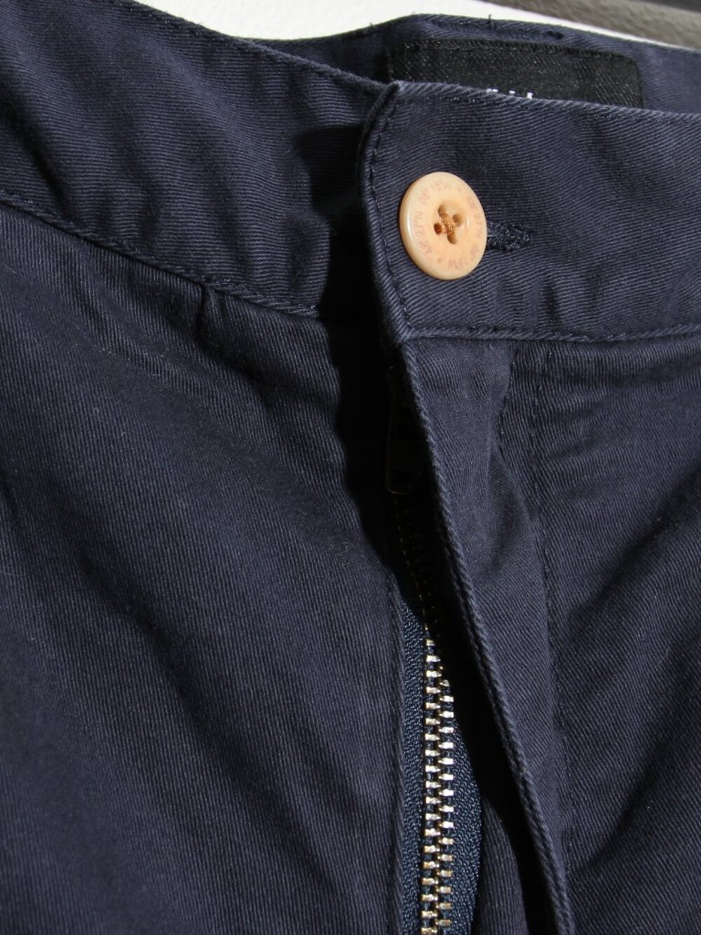 Finisterre Koerner Organic Cotton Trouser Pant Navy Blue Slim Size W32 x L32 - Picture 7 of 16